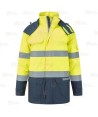 Parka ignífuga con forro, impermeable, transpirable y multinorma