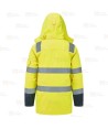Parka ignífuga con forro, impermeable, transpirable y multinorma