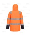 Parka ignífuga con forro, impermeable, transpirable y multinorma