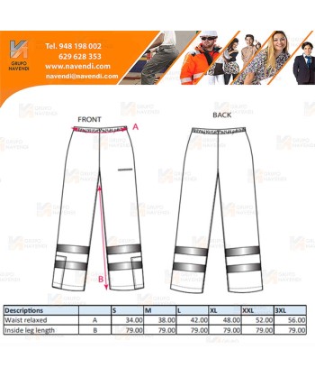Pantalón ignífugo con forro, impermeable, transpirable y multinorma  (ARC 3)