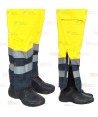 Buzo ignífugo e impermeable de alta visibilidad acolchado 520 gr y multinorma. color amarillo flúor