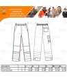 Pantalón ignífugo de alta visibilidad y multinorma 345 gr