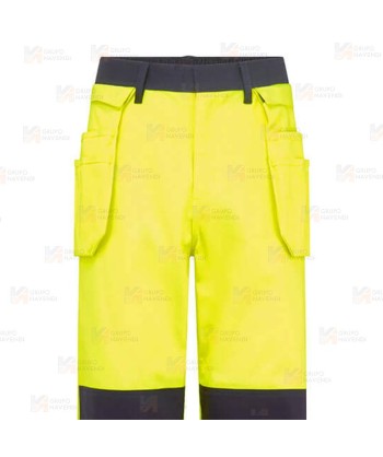 Pantalón ignífugo de alta visibilidad y multinorma 345 gr