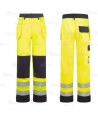 Pantalón ignífugo de alta visibilidad y multinorma 345 gr