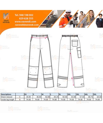 Pantalón ignífugo, grueso, antiestático y anti arco para mujer