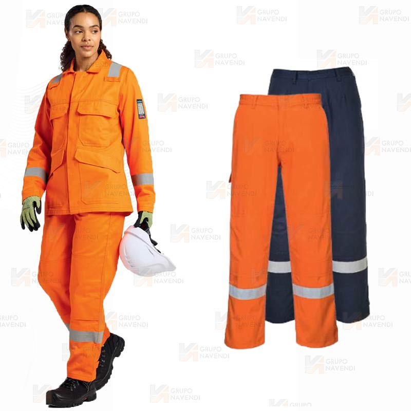Pantalón ignífugo, grueso, antiestático y anti arco para mujer