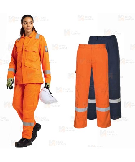 Pantalón ignífugo, grueso, antiestático y anti arco para mujer