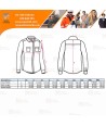 Camisa ignífuga y con protección química tipo 6