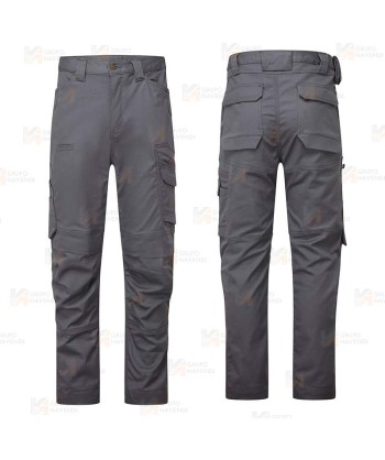 Pantalón moderno de trabajo multibolsillos con refuerzos