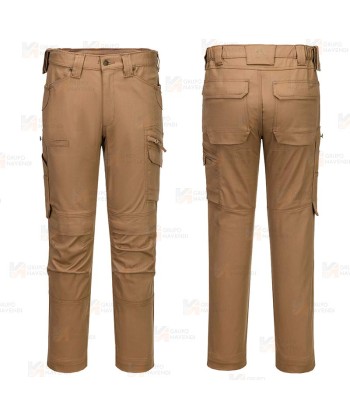 Pantalón moderno de trabajo multibolsillos con refuerzos