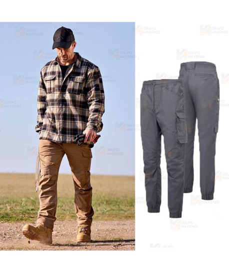 Pantalón Joggers de trabajo con tejido elástico