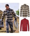 Camisa de cuadros de algodón