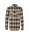 Camisa de cuadros de algodón con forro