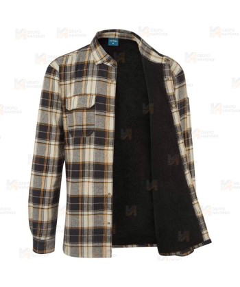 Camisa de cuadros de algodón con forro