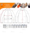 Parka ligera especial con protección química para la lluvia