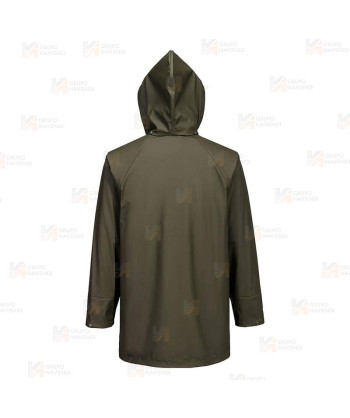Parka ligera especial con protección química para la lluvia