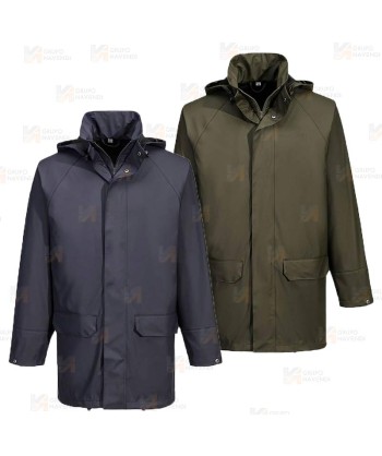 Parka ligera especial con protección química para la lluvia