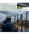 Parka ligera especial con protección química para la lluvia