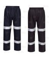 Cubrepantalón transpirable con cintas reflectantes y membrana TPU