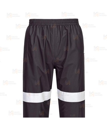 Cubrepantalón transpirable con cintas reflectantes y membrana TPU