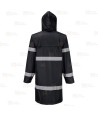 Gabardina transpirable con cintas reflectantes