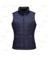 Chaleco ligero tipo plumas acolchado para mujer