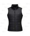 Chaleco ligero tipo plumas acolchado para mujer