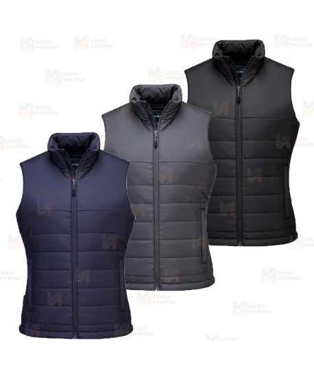 Chaleco ligero tipo plumas acolchado para mujer