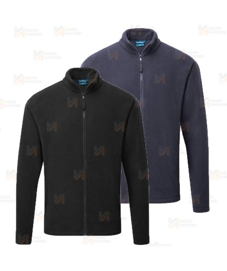 Chaqueta polar de trabajo con cremallera y tejido ecológico