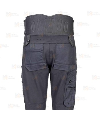 Pantalón DX4 con sujeción de columna, abdomen y espalda color negro