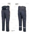 Pantalón DX4 con sujeción de columna, abdomen y espalda color negro