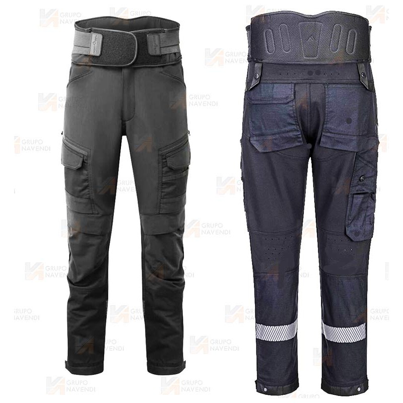 Pantalón DX4 con sujeción de columna, abdomen y espalda color negro