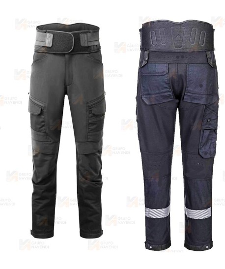 Pantalón DX4 con sujeción de columna, abdomen y espalda color negro