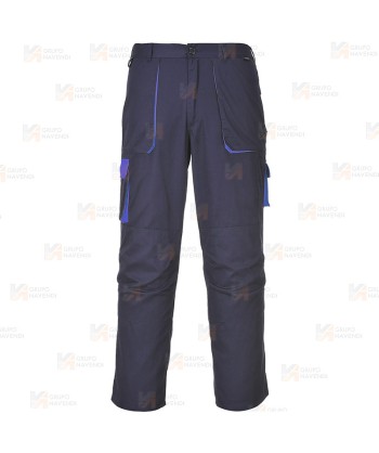 Pantalón laboral bicolor muy resistente color marino y azulina