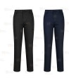 Pantalón laboral, elástico muy ajustado para mujer color marino