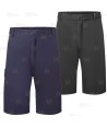 Bermudas de trabajo laboral multibolsillos para mujer color negro