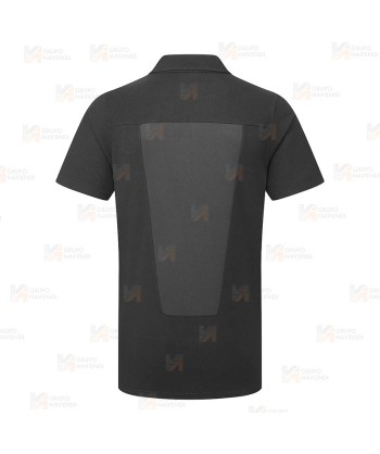 Polo de manga corta con espalda transpirable
