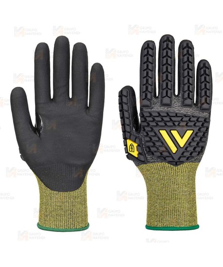 Guantes anti impactos, antiestáticos y nivel de corte E