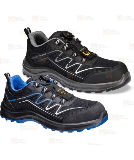Zapatos de seguridad no metálicos con cierre automático  S1PS