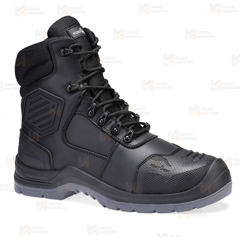 Botas de seguridad con cremallera y membrana impermeable y transpirable