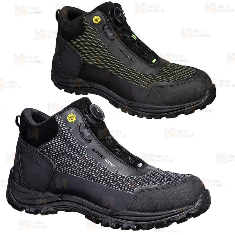 Botas de seguridad con cierre automático y no metálicos S3S ESD SR FO