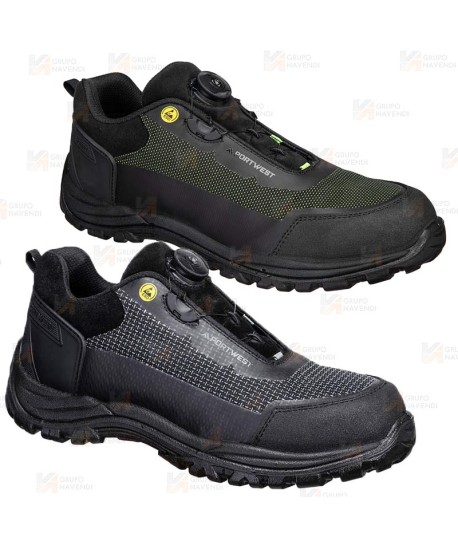 Zapatos de seguridad  no metálicos con cierre automático S3S ESD SR FO