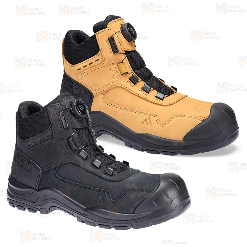 Bota media caña Steel Nubuck con cierre por cable S3 HRO SR FO SC