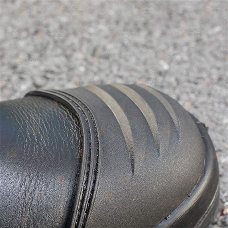 Botas táctica de piel flor de seguridad con cremallera y cordura S3 HRO