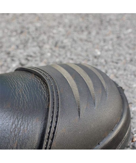 Botas táctica de piel flor de seguridad con cremallera y cordura S3 HRO
