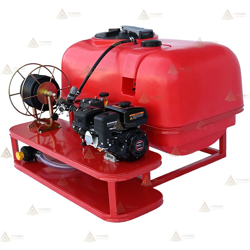 Bancada contra incendios con motobomba 334 L/min y 5,5 Bar.