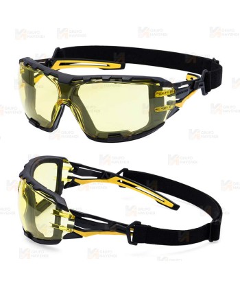 Gafas de seguridad Anthracite Wraparound Plus ocular color ambar