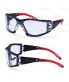 Gafas deportivas de seguridad anti arañazos y anti empañamiento con ocular incoloro