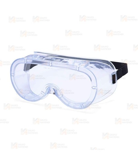 Gafas de ventilación indirecta apta para usos químicos