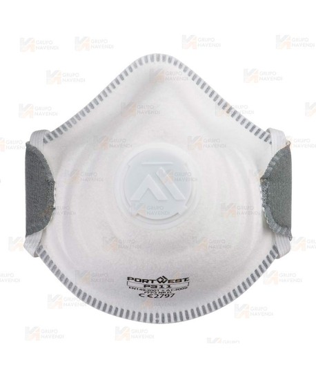 Mascarilla dolomita con válvula tipo FFP3 NR D